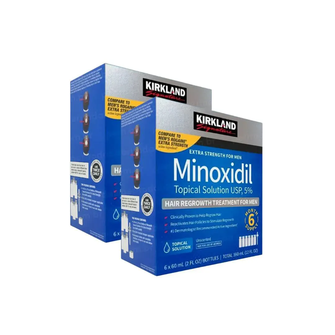 Minoxidil Kirkland 12 Meses - 24 frascos