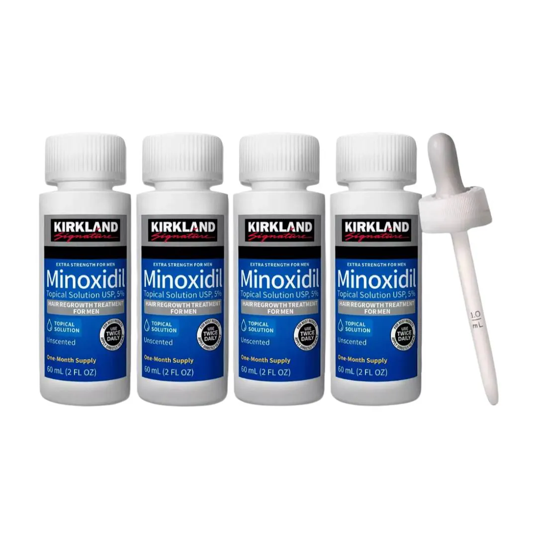 Minoxidil Kirkland 4 Meses - 8 frascos